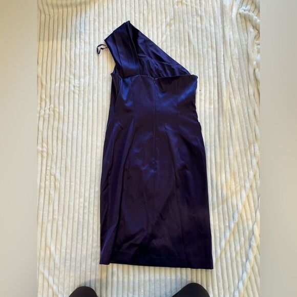 Eliza J Purple One Shoulder Gemstone Dress! - Picture 6 of 6
